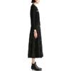 Karl Lagerfeld Commuter Outdoor Casual Lightweight Luxury Pearl Lace Round Neck Single-Breasted Knit Sweater Women Sweater Black E36W2013