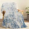 blue and white print Blanket Soft Throw Blanket for Home Bedroom Bed Sofa Picnic Travel Office Rest Cover Blanket Gift