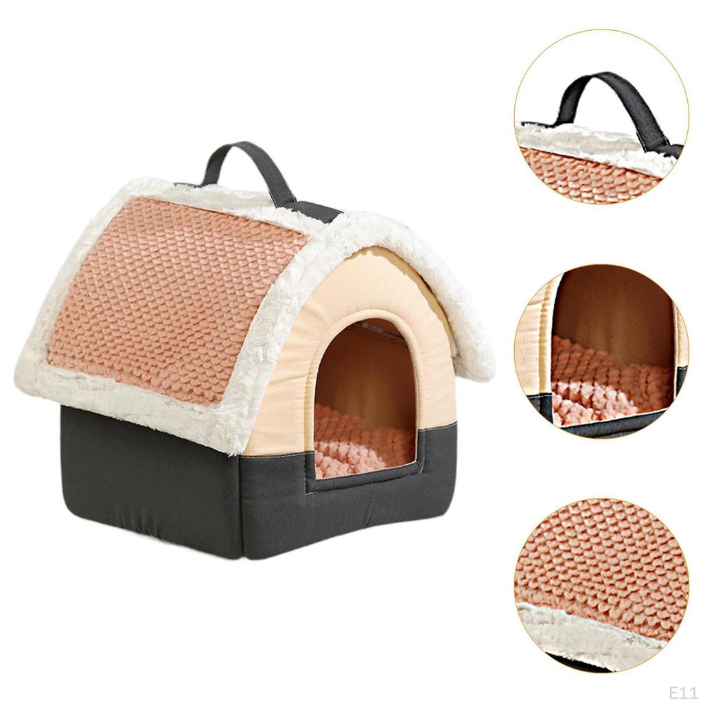 Haustier Katze Hund Haus Bett Zwinger Zubehör Gemütliche Innen Abnehmbare Warme Höhle Nest