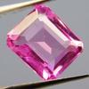 AAA+ NATURAL SAPPHIRE Pink Emerald Cut 4.20 Ct CERTIFIED Rare Loose Gemstone