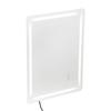 LED Bathroom Mirror 3 Colors Anti-fog Wall Mounted Vanity Mirror 60 x 80cm