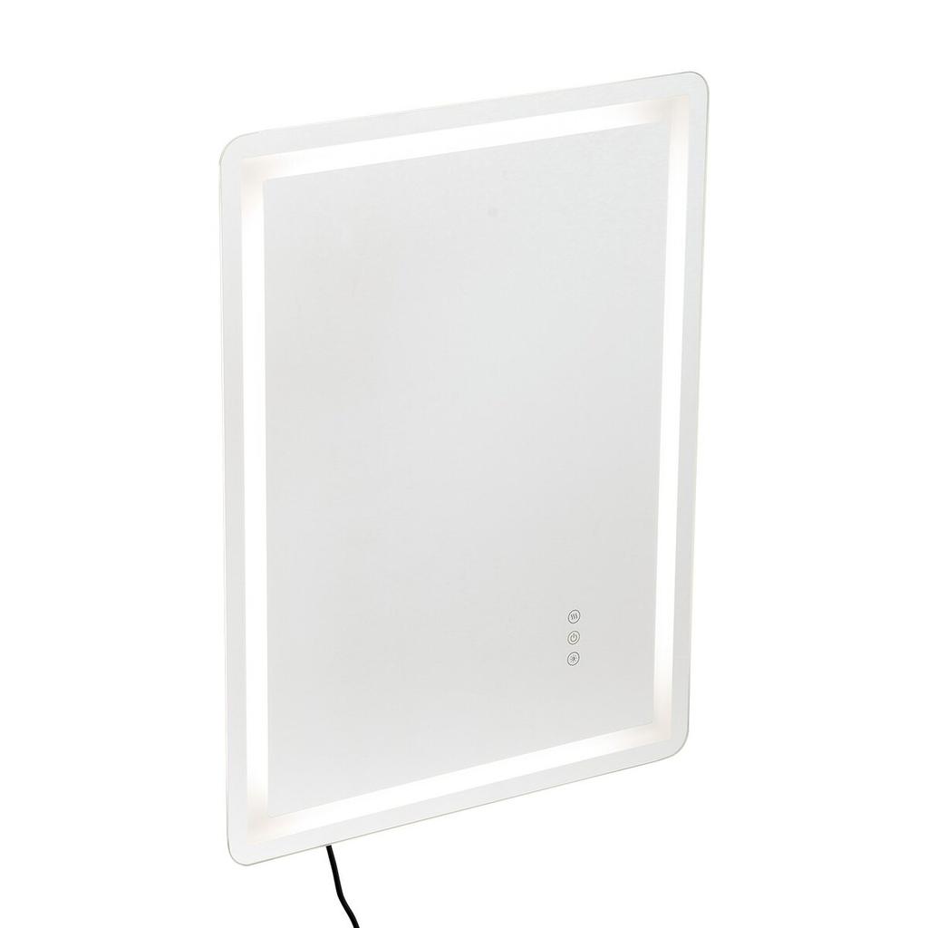 LED Bathroom Mirror 3 Colors Anti-fog Wall Mounted Vanity Mirror 60 x 80cm