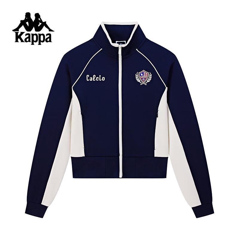 Kappa Women's Color-block Retro Knitted Track Jacket