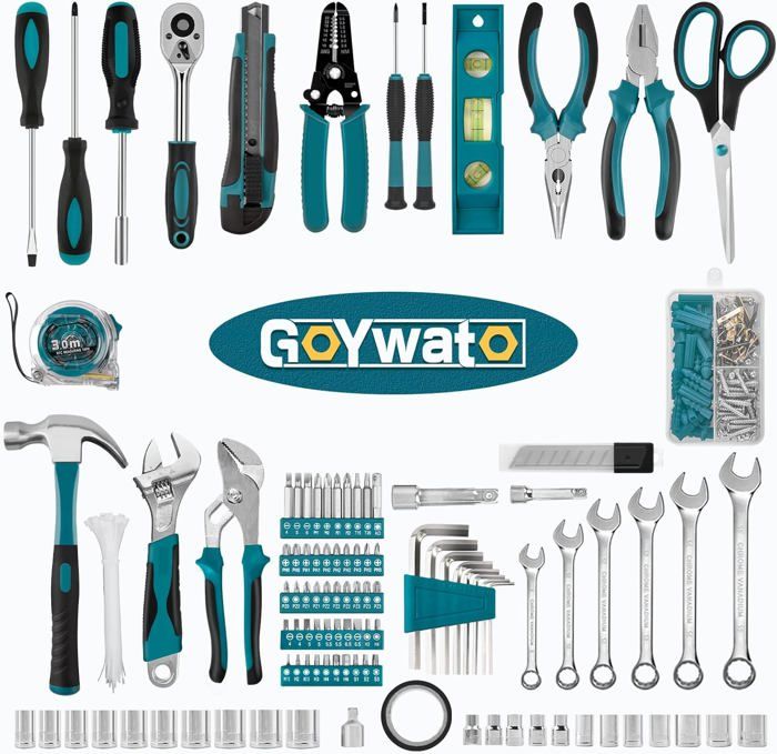 Boîte à outils - GoYwato - 287 pièces - Acier au carbone - Ergonomique - Portable