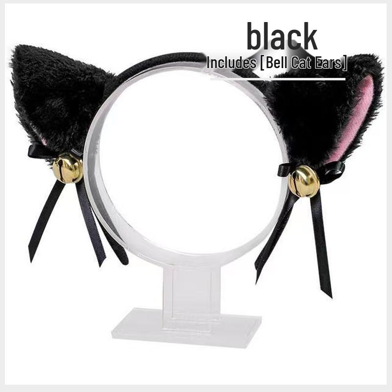 Tiara Fofa de Gato e Orelhas de Coelho para Cosplay, Acessórios de Cabelo Kawaii Estilo Soft Girl Japonês para Fotos