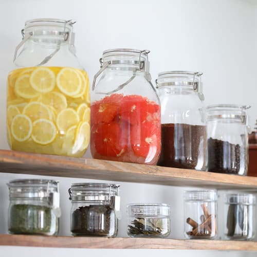 Seisho Cellarmate Sealed Storage Bottle with Handle, Perfect for Making Plum Wine, Fruit Wine, 2L, Glass, Made In Japan, Product Number 220308