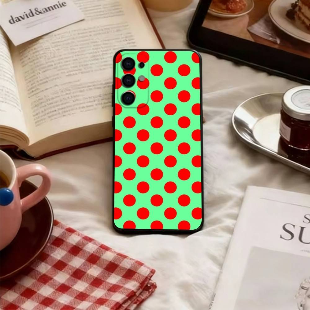 Linear Dot Pattern Phone Case For Samsung S25,S24,S21,S22,S23,S30,Ultra,S20,Plus,Fe,Soft Black Cover