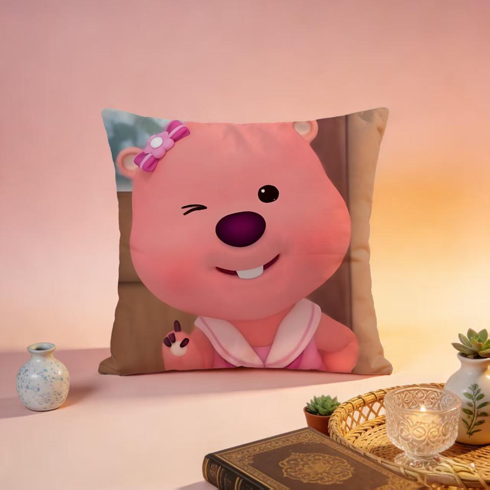 Trending LLoopyable Cushion Cover Premium SkinFriendly Pillow Case MultiPurpose for Home Office Travel