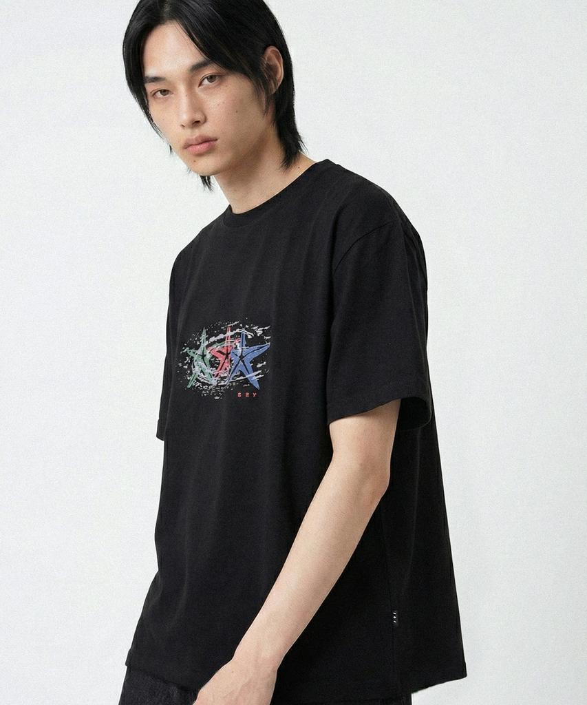 Odeupeol Starfish Crop T-Shirt(Black)