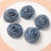 3/5Pcs Chiffon Artificial Flowers Heads 5CM Fake Flower for Home Decor Wedding Decoration Bridal Clothing Crafts Gifts Accessory
