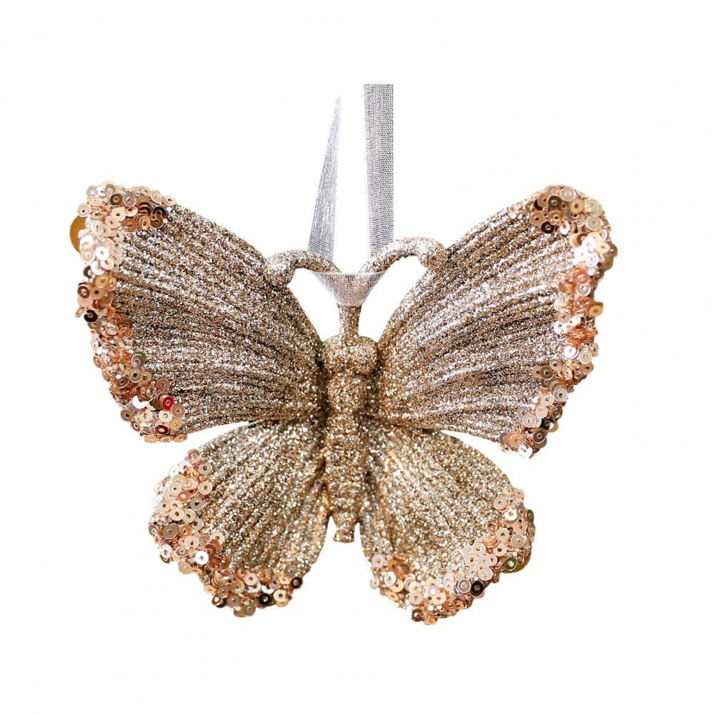 3d Christmas Decoration Holiday Tree Decor Glitter Sequins Christmas Ornaments Set Champagne Ballerina Dancer for Holiday