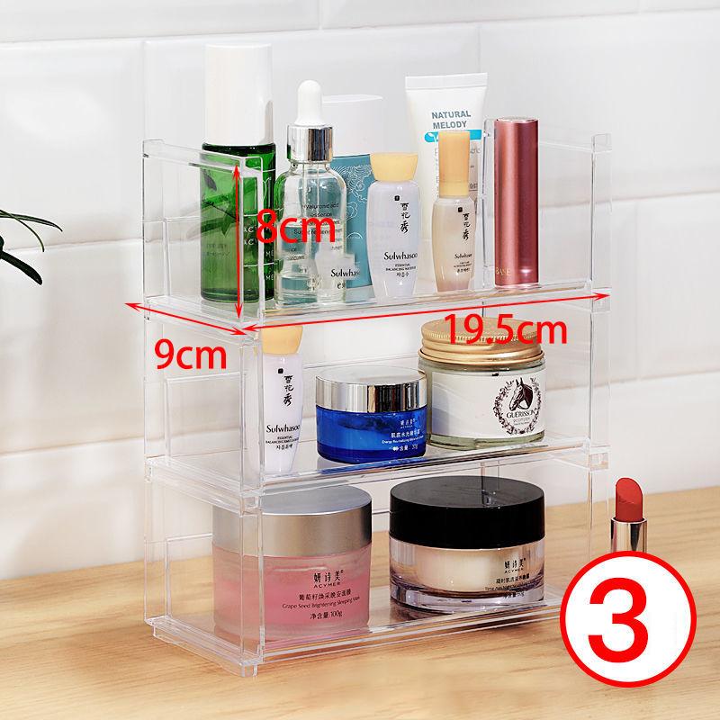 Stackable Acrylic Vanity Makeup Organizer Holder,Display Riser Shelf for Funko Figures,Perfume Stand,Car Stand Cupcake Storage