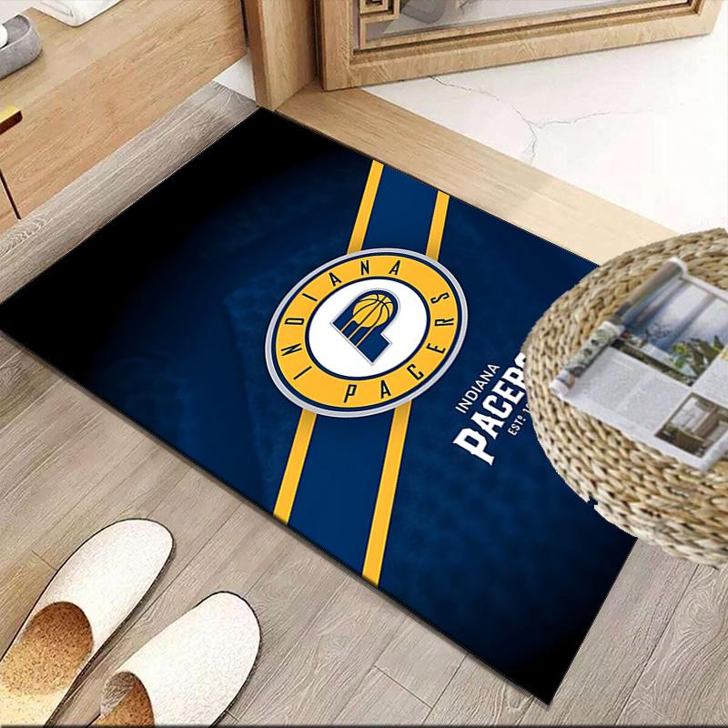 Pacers Basketball Team Carpet, Kitchen Rugs, Yoga Mat, Non-Slip Mats, Rug for Bathroom, Living Room Bedroom, Camping Rugs Christmas Gift