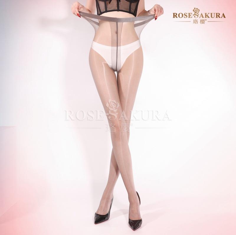 Sexy 5D Aurora Oily T Crotch Stockings Silky Ultra-Thin Pantyhose Transparent Office Lady Ootd Party Dance Jk Cos Summer Fashion