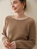 Women's Cashmere Raglan Sleeve Sweater - Round Neck, Autumn/Winter Fashion
