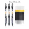 Retractable Gel Pens Refills Set Kawaii Stationery Writing Pen Black/Red/Blue Ink 0.5 Mm Ballpoint Pen Office School Supplies