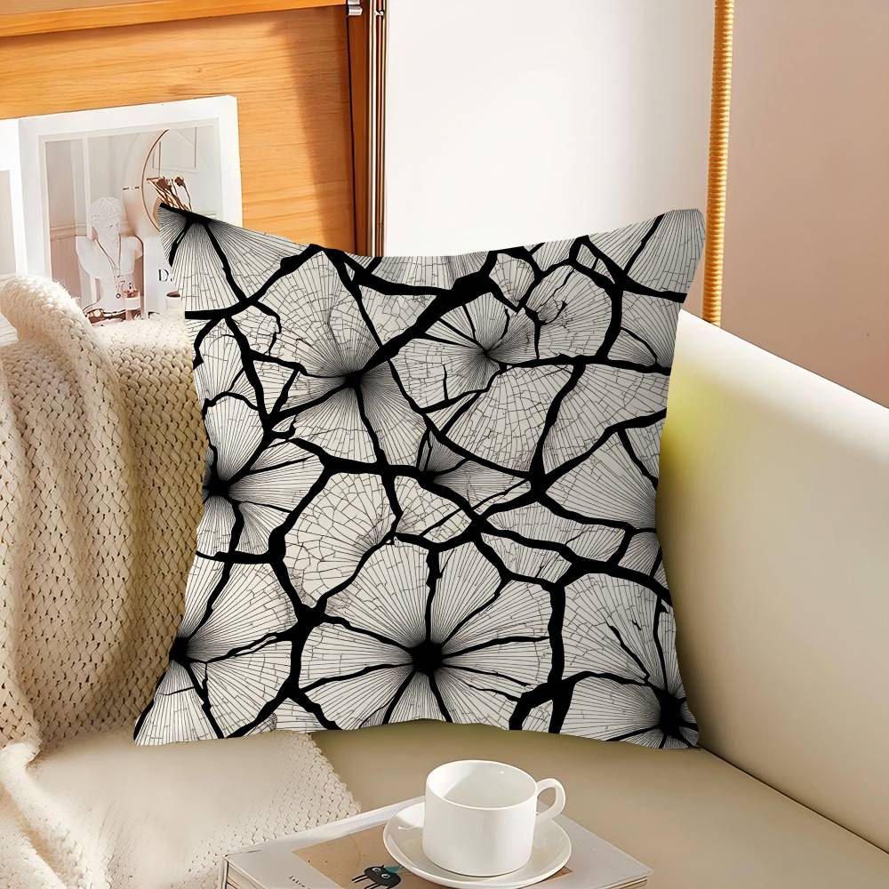 Elegant And Gentle Floral Print Pillow Cover Sofa Cushion Cover Home Room Decoration Children Gift