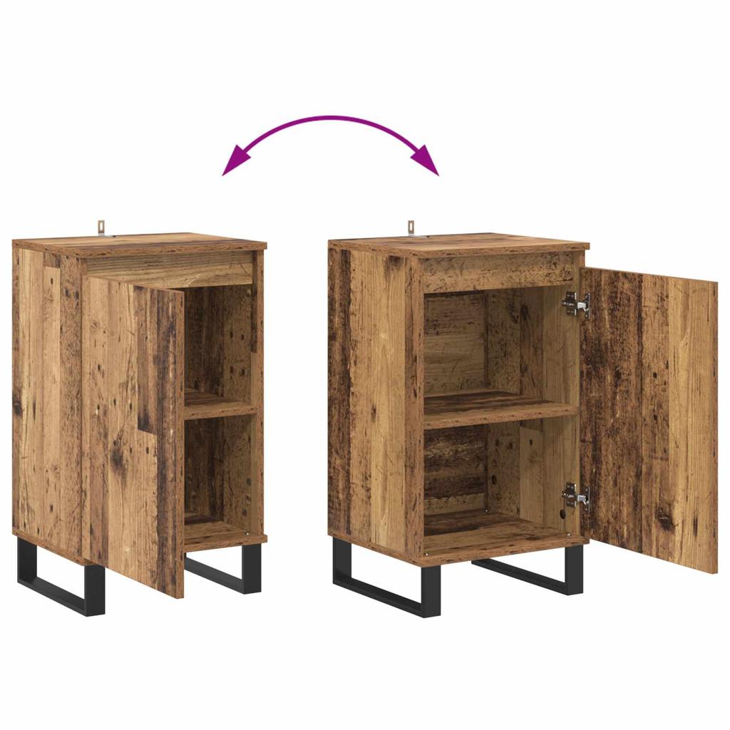 Sideboard Reclaimed Wood 40 x 35 x 70 cm Engineered Wood