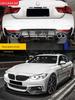 Compatible Front and Rear Lip Spoiler for BMW 4 Series 425i/430i with Quad Exhaust