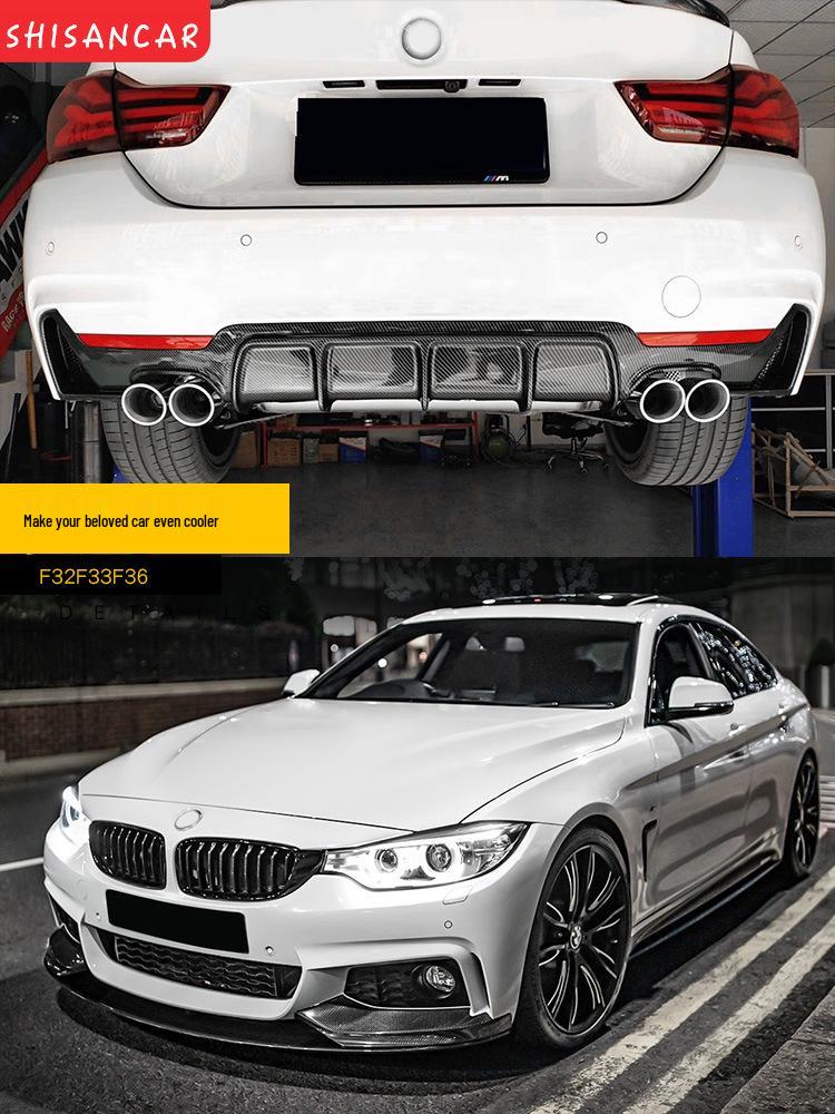 Compatible Front and Rear Lip Spoiler for BMW 4 Series 425i/430i with Quad Exhaust