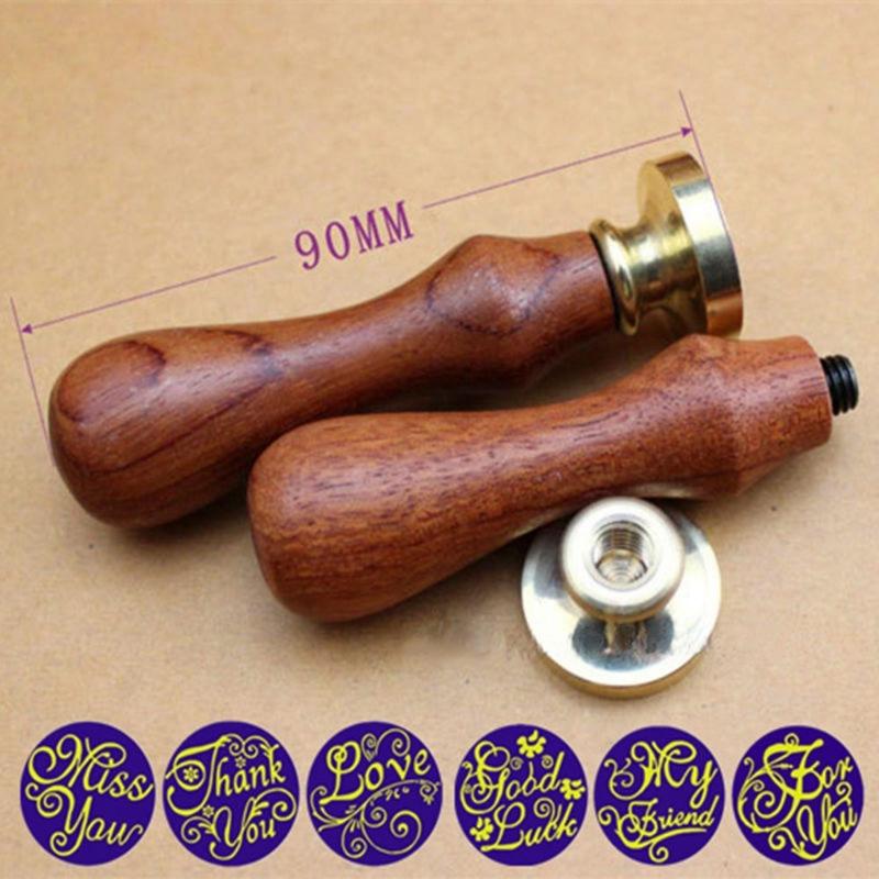Unique Wood Handle Wax Seal Stamp Wedding Custom/Greetings Envelope Seal Scrapbooking Greetings Wax Seal Stamps