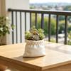 3D Printed Succulents Pots, Creative Cloth Bag Shape Flower Pots for Indoor Plants, Multi-Purpose Desktop Storage Holder, Minimalist Plant Pots Home