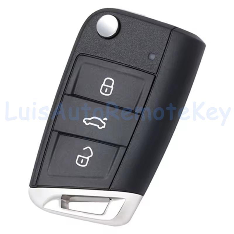 3 Buttons Half-Keyless Remote Car Key Fob 434MHz MQB48 Chip for VW Seat Leon Ateca Golf7 MK7 Touran Polo Tiguan Skoda Octavia