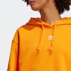 Adidas Originals Solid Logo Print Sports Long Sleeve Hoodie Women hoodies Orange IK7693