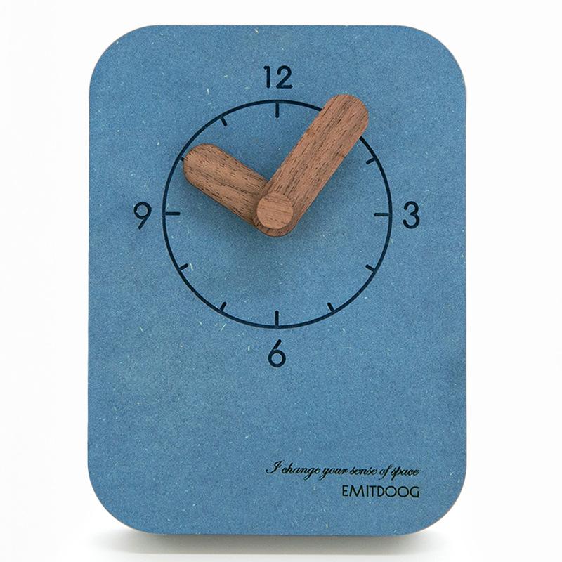 7 Colors Modern American Minimalist Desk Digital Clock Table Pendulum Clock Student Bedroom Mute Creative Bedside Wall Clock