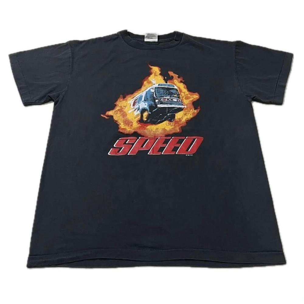 Vintage 1994 SPEED Movie Promo Keanu Reeves Size XL Single Stitch Shirt REPRINT