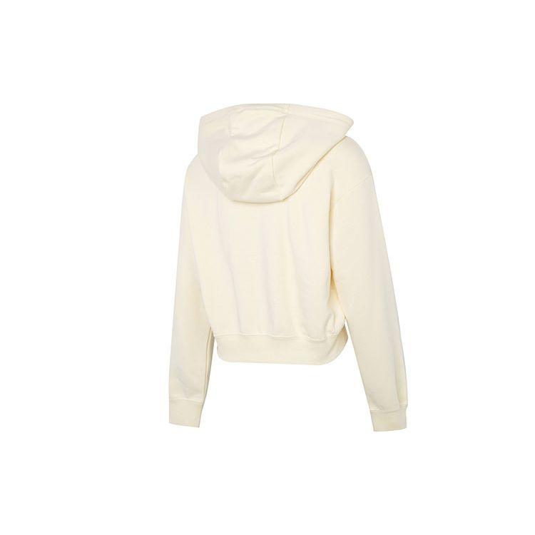 Nike Sporty Casual Cropped Hoodie Long Sleeve Women Tops Off-White DQ5851-113