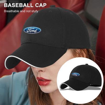 Unisex Car Logo Embroidered Baseball Cap Outdoor Sun Protection Hat Decoration For Ford Focus MK2 MK4 Smax Ranger Mustang Fiesta