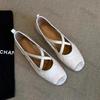 2025 Women's Flats Lightweight Comfortable Ballet Shoes Shallow Soft Bottom Cross Strap Retro Mary Jane Shoes