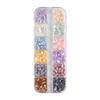 12-Color Iridescent Abalone Nail Art Flakes and Patches Set