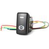 1PC Car LED Light Fan Music Horn Garage Trunk ABS Traction Control Button Switch For Toyota FJ Land Cruiser Prado 120 LC100