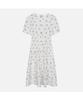 THURSDAY ISLAND Flower Pattern Voluminous Sleeve Dress_T254Mop237W