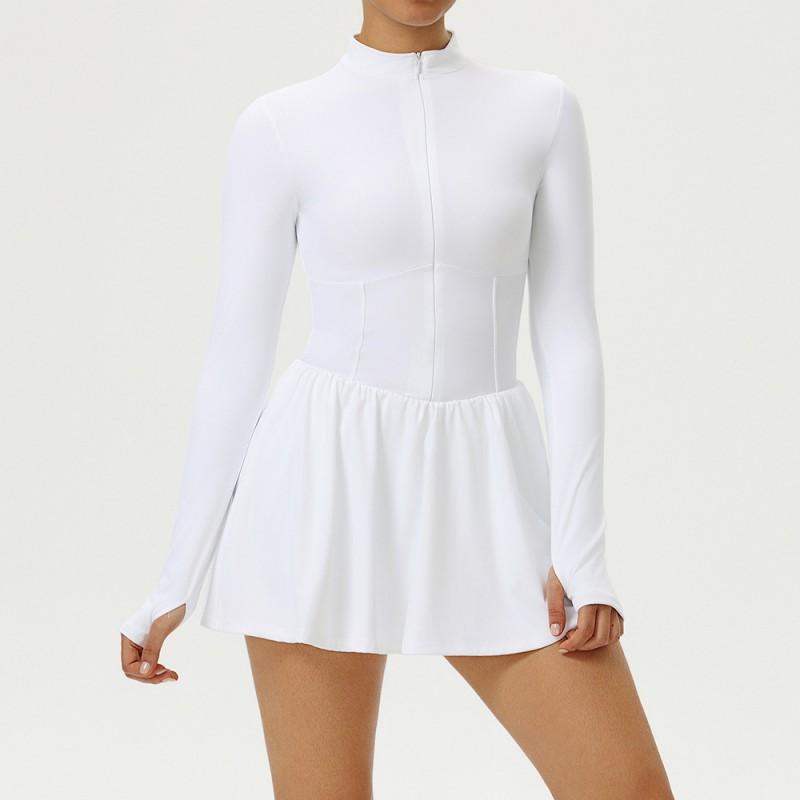 Womens Lightweight Mock-Neck Long Sleeve A-Line