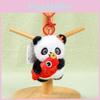 New Chinese Style Panda Plush Keyring With Short Pile Fur For Gift And Bag Ornament