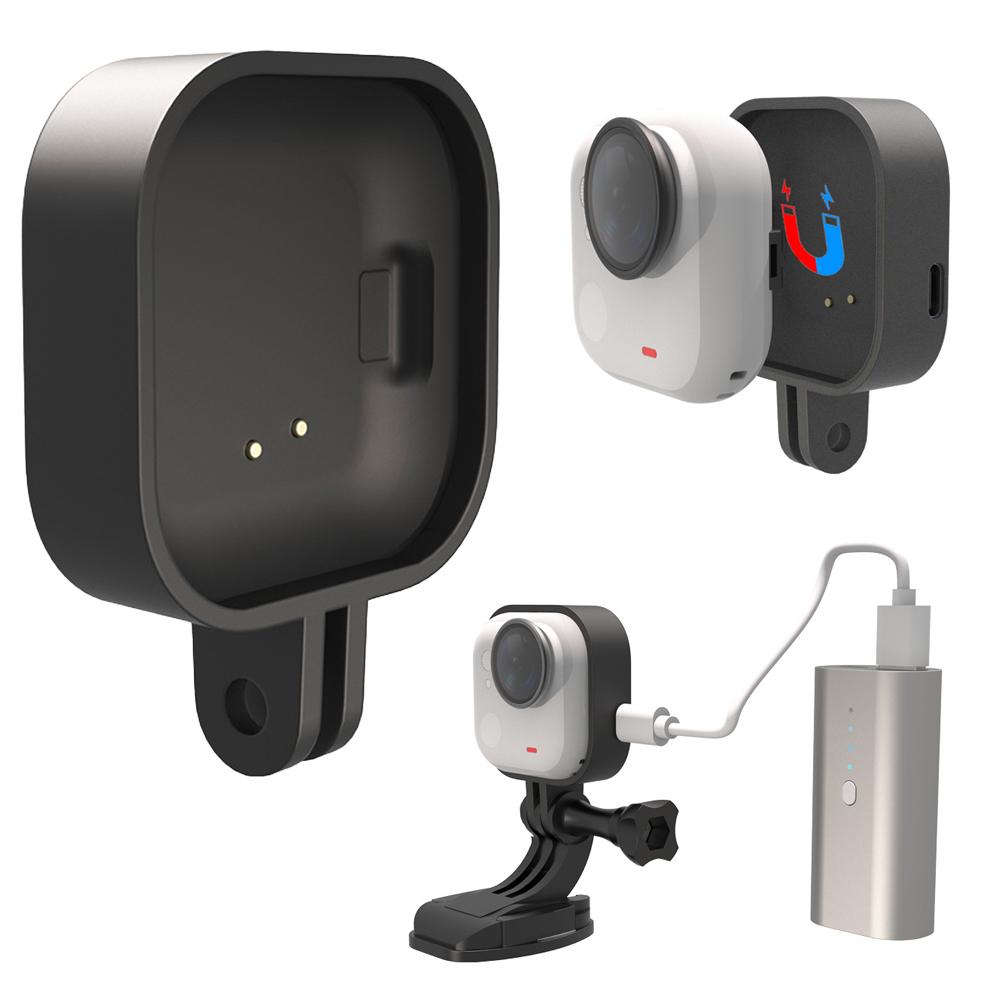 Magnetic Charging Bracket For Insta360 GO Ultra Plastic Hanging Neck Chest Bracket Desktop Portable Magnetic Frame Accessory