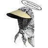 Polka Dots Beach Sun Hat UV Protection Bucket Hat Trendy Women's Headscarf Hat  Summer Outdoor