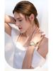 SANDA Dames Luminous Kwarts Horloge: Stalen Band, Bez Diamonds, Waterdicht, met Sunray Parelmoer Wijzerplaat.
