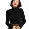 Women's 2024 Autumn/Winter Half-High Neck Slim Fit Cashmere Knit Sweater