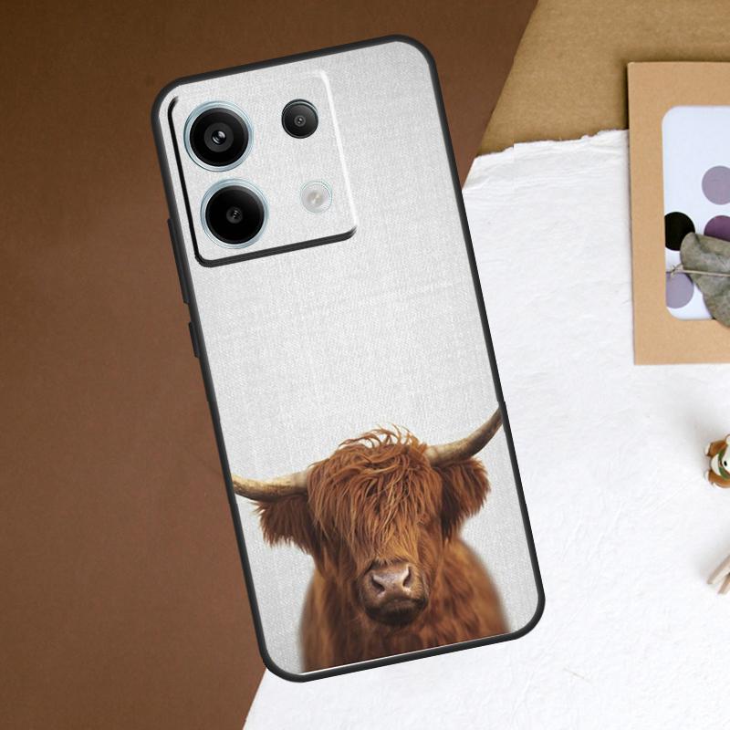 Highland Cows Case For Xiaomi Redmi Note 14 12 11 10 13 15 Pro Plus Redmi 14C 15C 15 13 10C 12C 13C Cover