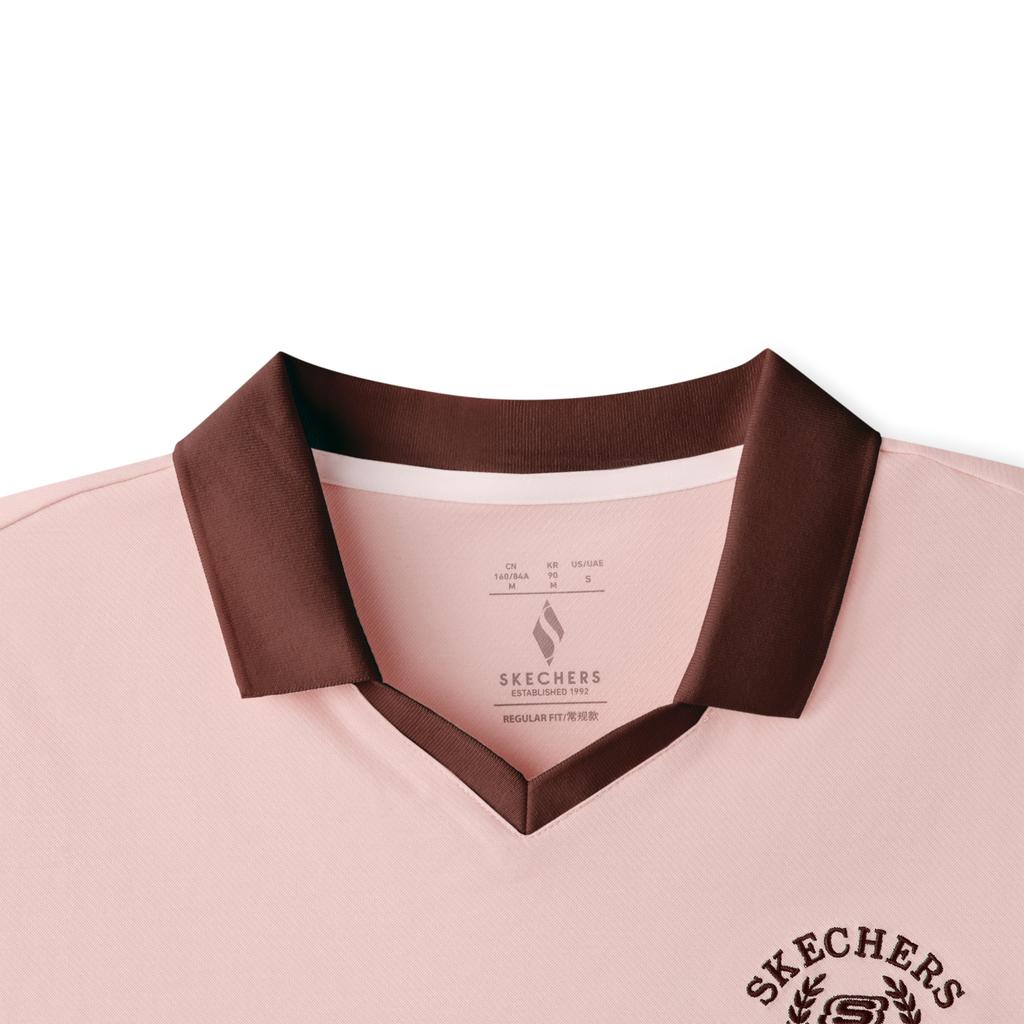 Skechers Loose Fit Solid Color Polo Shirt Women Tops L226W035-01DD