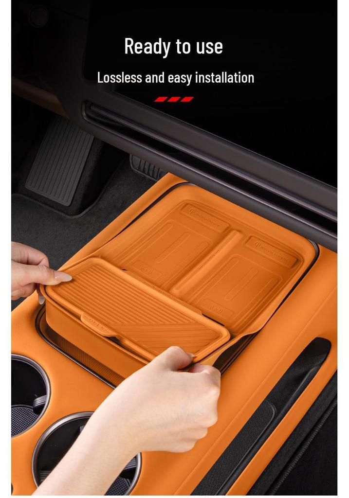 Ideal i6/i8 Second Row Seat Silicone Storage Box - Car Interior Decoration Accessories