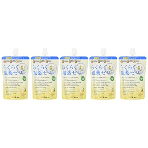 Ryukakusan Easy-to-Swallow Jelly, Lemon, 200g x 5
