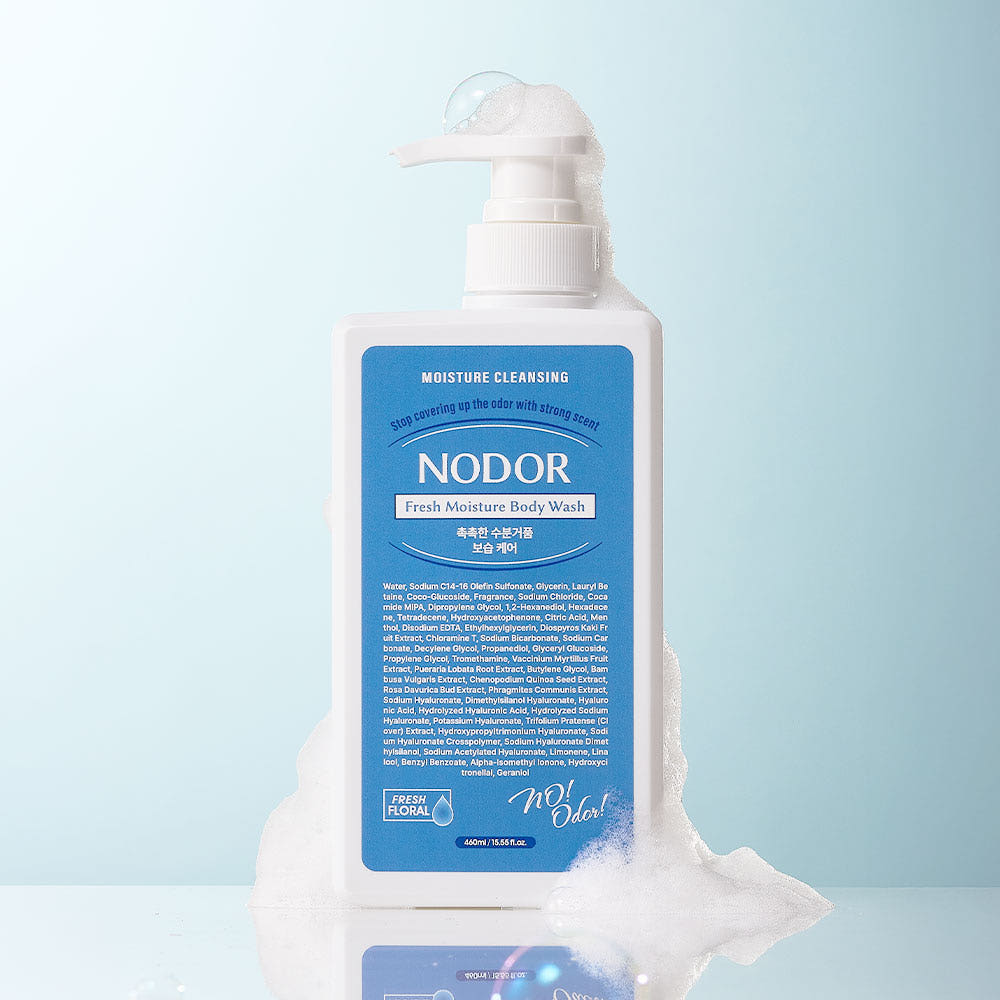 NODOR All-in-One Mildly Acidic Body Wash Nonenal Odor Removal Cooling Body Cleanser 460ml