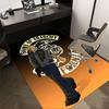 1pc Sons of Anarchy Themed Office Carpet Chair Mats - Durable Polyester Rug for Home Theater, Office, Dorm Room Decor - tA60
