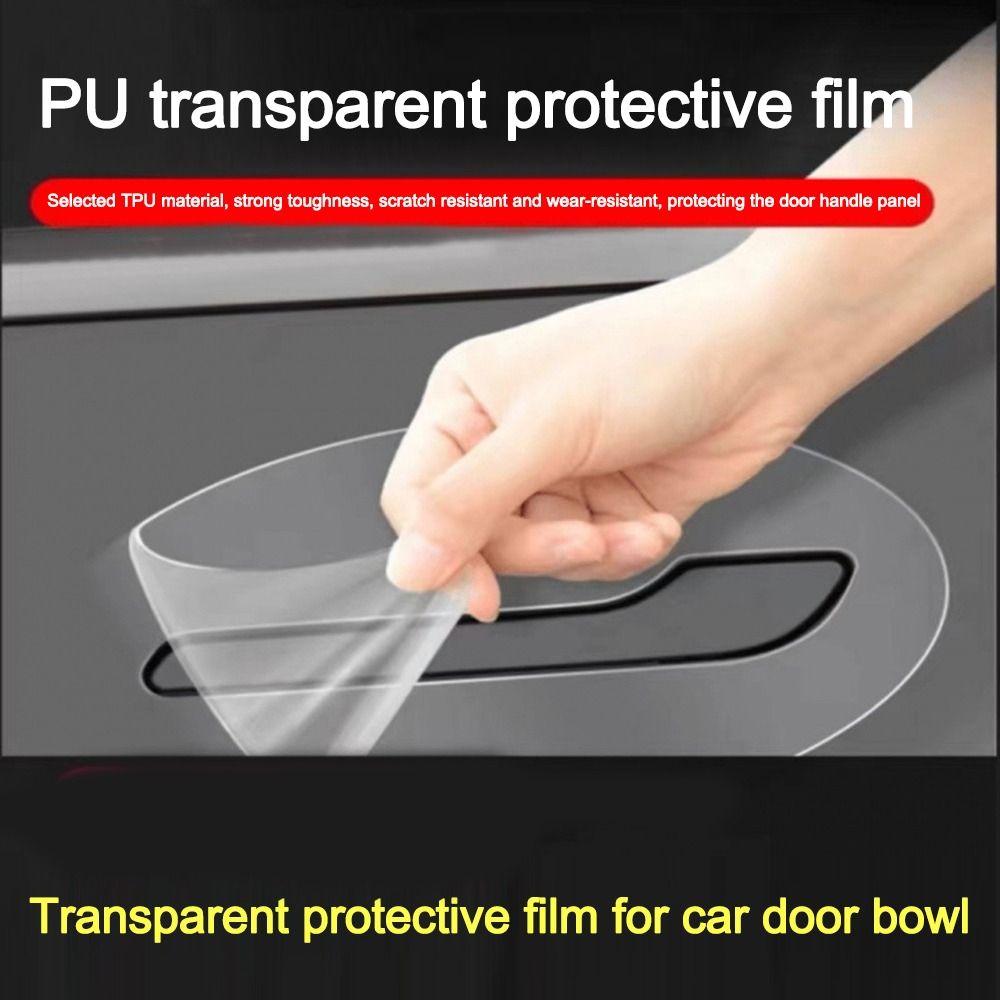 4pcs TPU Car Door Handle Protector for Tesla Model 3/Y Juniper Launch 2025 Automotive Accessories