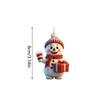 1-40PCS Christmas Decorations Cartoon Snowman Deer Santa Claus Pendant Acrylic Flat Car Hanging Decorations Party Supplies